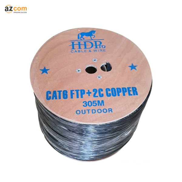 Cáp mạng kèm nguồn ngoài trời CAT6 FTP HDPRO 305M