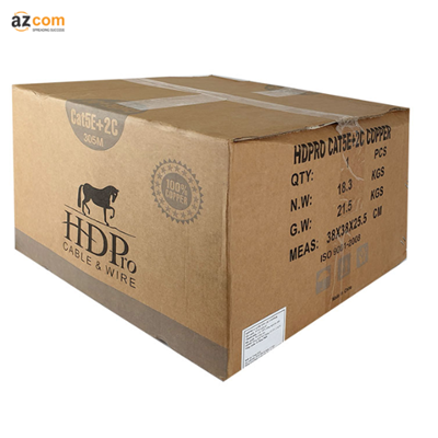 Cáp mạng kèm nguồn HDPRO Cat5E FTP + 2C Copper